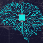 Visualización de una red neuronal artificial con chip, ilustrando los modelos de IA como GPT-5.6