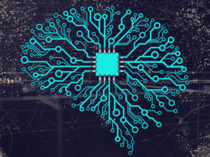 Visualización de una red neuronal artificial con chip, ilustrando los modelos de IA como GPT-5.6