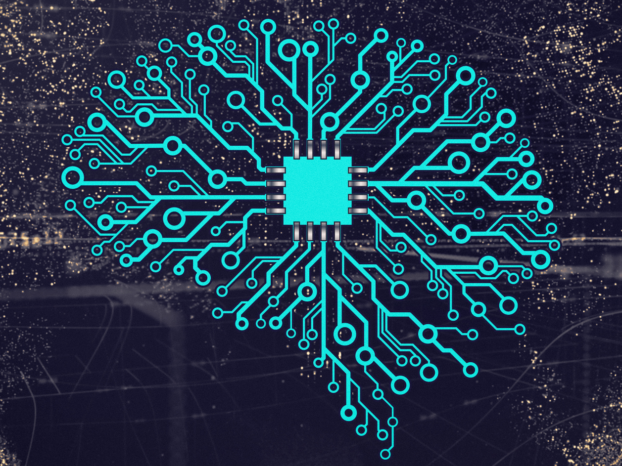 Visualización de una red neuronal artificial con chip, ilustrando los modelos de IA como GPT-5.6